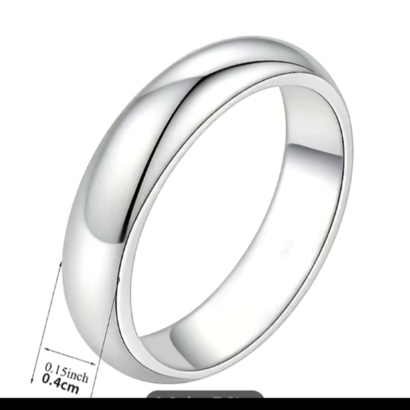 Men's Stunning Silver Stainless Steel Ring "Size 14" Perfect for Weddings - Picture 7 of 13